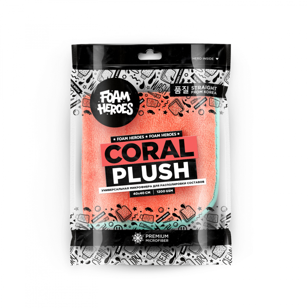 Foam Heroes Coral Plush ������������� ���������� ��� ������������ ��������, 40�40��, 1200�/�2