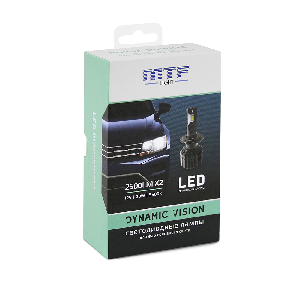 ������������ ����� MTF Light, ����� DYNAMIC VISION LED, HIR2(9012), 28W, 2500lm, 5500K, �����, 2��.