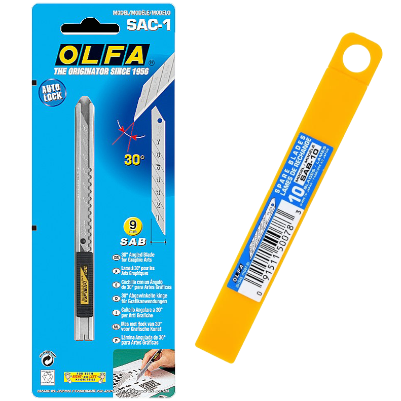 ��� OLFA ��� ����������� �����, 9�� OL-SAC-1 + ������ OLFA ��� ����������� �����, 9 ��, 10 ��, � ����� OL-SAB-10