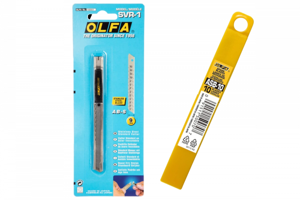 ��� OLFA 9�� OL-SVR-1 + ������ OLFA ����������������, 9 ��, 10��, � ����� OL-ASB-10