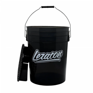 BUCKET Прозрачное ведро для мойки автомобиля с сепаратором LERATON, Чёрное