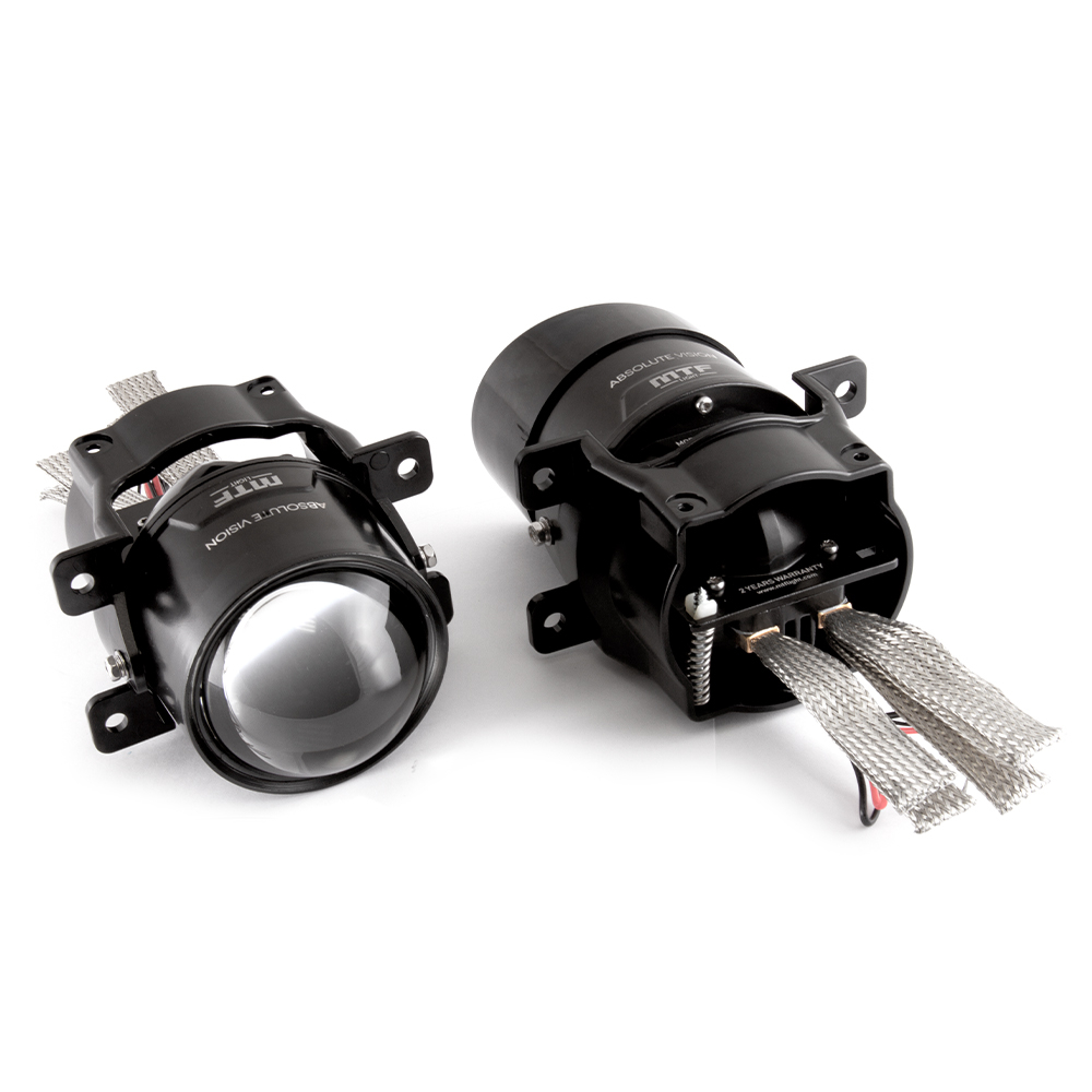 Светодиодные ПТФ линзы MTF Light серия ABSOLUTE VISION, 12В, птф/дальний 32/44Вт, 5500К