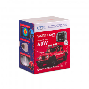 Прожектор светодиодный MTF LIGHT серия STYLE 12-36V, 40W, 3000lm, ECE R10, квадрат, встр-мый, шт. Прожектор светодиодный MTF LIGHT серия STYLE 12-36V, 40W, 3000lm, ECE R10, квадрат, встр-мый, шт.