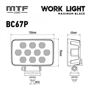 ��������� ������������ MTF LIGHT ����� MAXIMUM BLACK 12-36V, 60W, 7000lm, ECE R10, �������������, ��