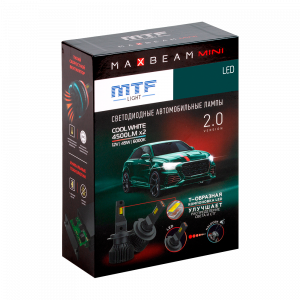 ������������ ����� MTF Light, ����� MaxBeam Mini, HB3(9005), 12V, 45W, 4500lm, 6000K, �����, �-��.