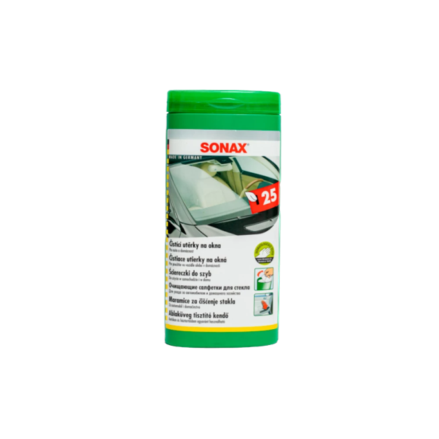 GLASS CLEANING WIPES �������� ��� ������� ������ � ���� SONAX