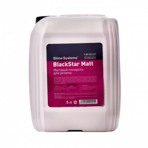 Black Star Matt Матовый полироль для резины Shine Systems, 5л