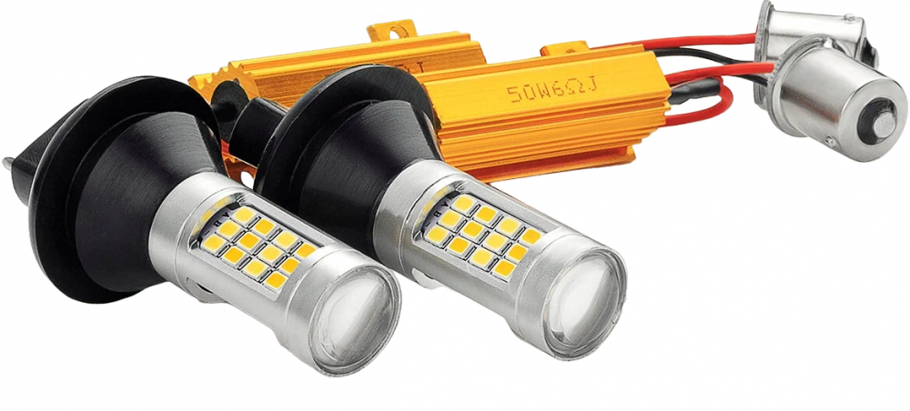 �������� 1156 P21 28SMD 12V 2835 ������-������ (2��. ��������)